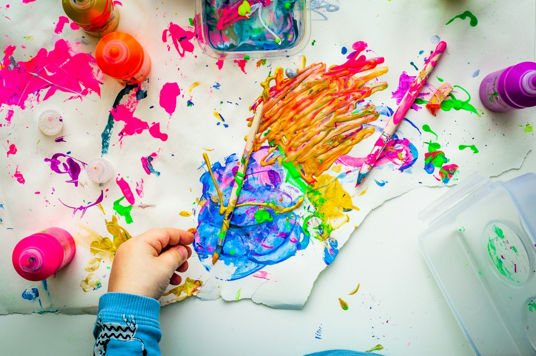 Colorful artwork and paintings