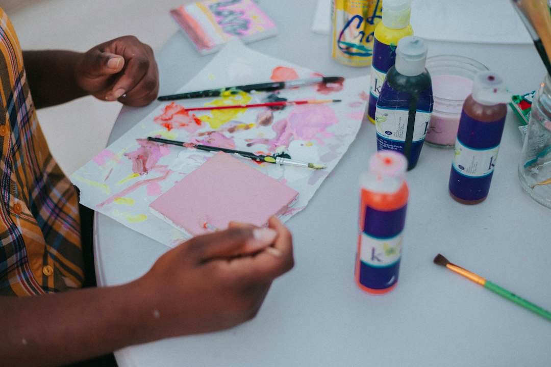 Creative painting in progress