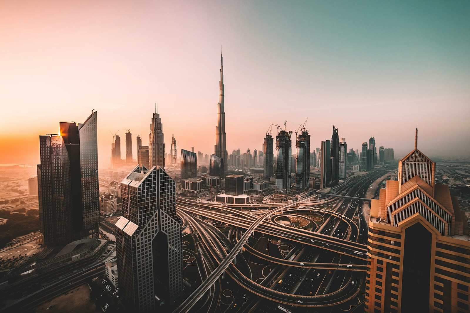 Dubai skyline and Burj Khalifa on a clear day, a winter family holiday destination