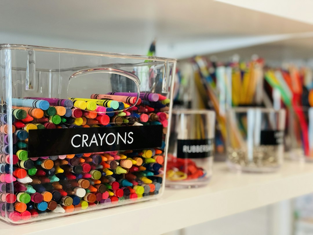 Organized supplies that help make family routines easier